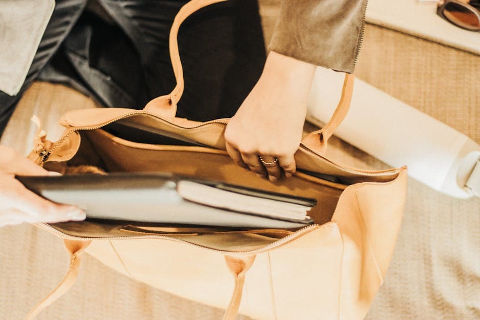 Coach Leather Tote Bag