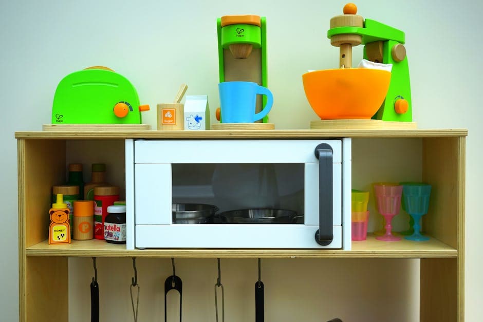 Kids Wooden Play Kitchen